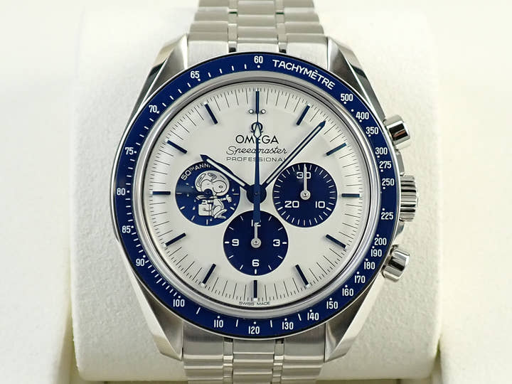 オメガ スピードマスター シルバースヌーピーアワード アポロ13号 50周年記念 Ref.310.32.42.50.02.001 シルバー文字盤 極美品 24W7F4TF