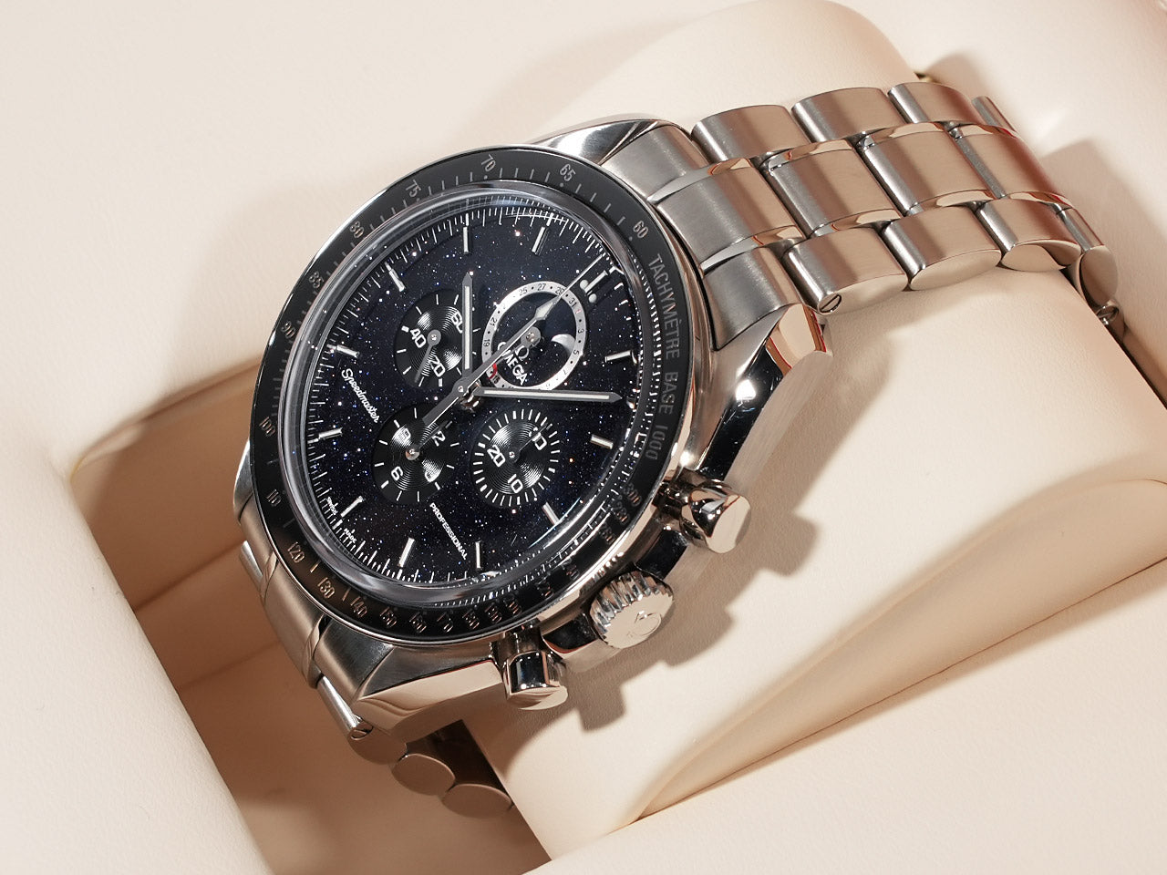 Omega Speedmaster Moonwatch Professional Moonphase Ref.311.30.44.32.01.001 SS Aventurine Dial