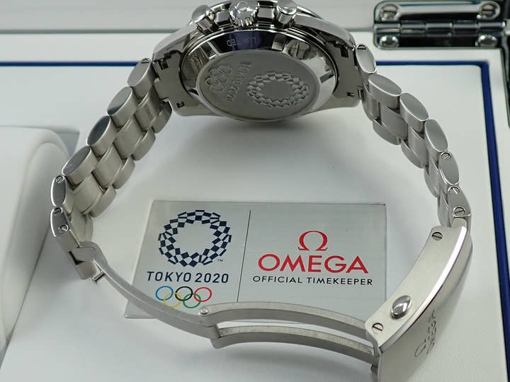 オメガ スピードマスター 記念モデル クロノグラフ 42MM Ref.522.30.42.30.03.001 ブルー文字盤 極美品 A6JA79Z3