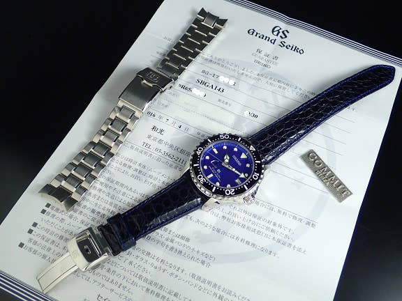 グランドセイコー ダイバー Ref.SBGA143 ブルー文字盤 中古 spring-drive-8