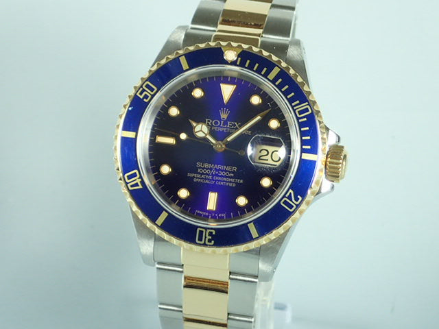 Rolex Submariner combination model blue sub E serial