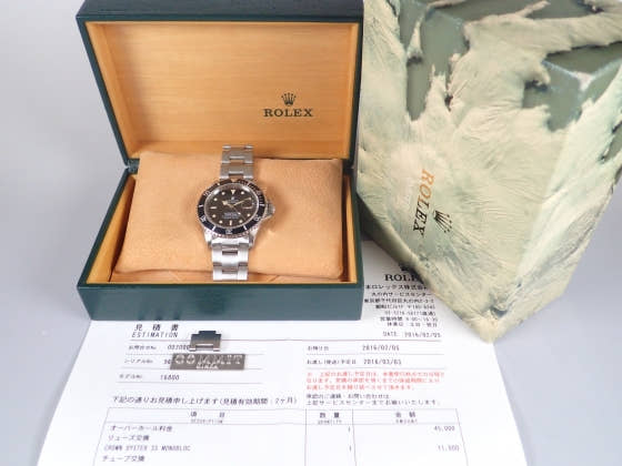 ロレックス サブマリーナー Ref.16800 ブラック文字盤 中古 submariner-10