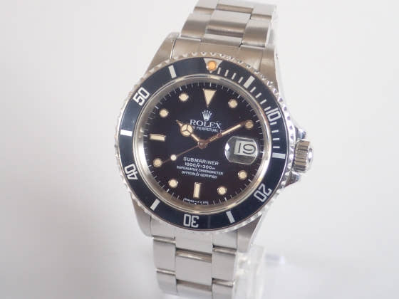 ロレックス サブマリーナー Ref.16800 ブラック文字盤 中古 submariner-10