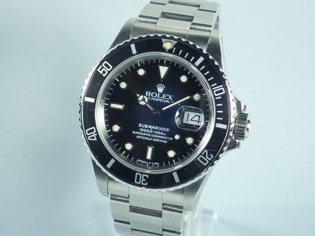 ロレックス サブマリーナー Ref.168000 ブラック文字盤 中古 submariner-147