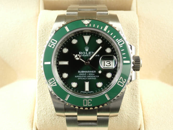 Rolex Submariner Date Ref. 116610LV Stainless Steel Green Dial