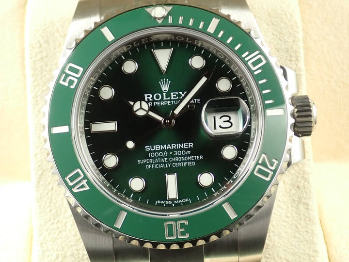 Rolex Submariner Date Ref. 116610LV Stainless Steel Green Dial