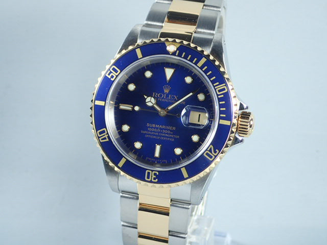 Rolex Submariner combination model blue sub U serial number