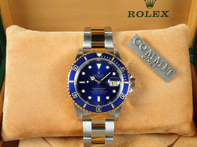 Rolex Submariner combination model blue sub U serial number