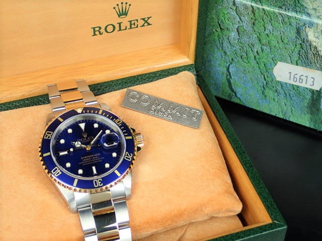 Rolex Submariner combination model blue sub U serial number