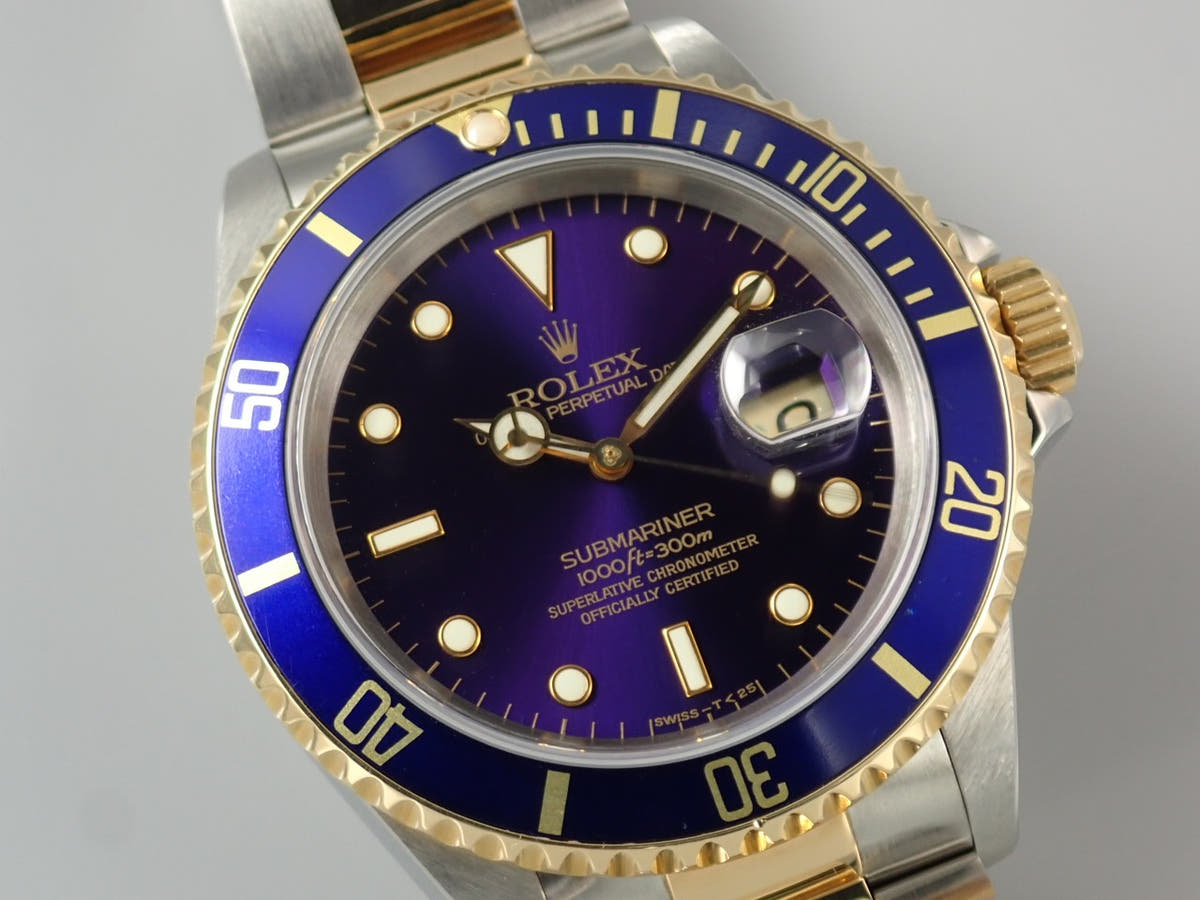 ロレックス サブマリーナー Ref.16613 ブルー文字盤 中古 065K0F1K