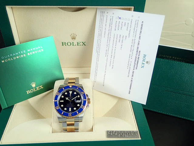 ロレックス サブマリーナー Ref.116613LB ブルー文字盤 中古 submariner-155