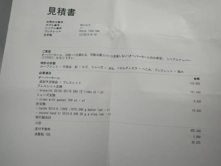 ロレックス サブマリーナー Ref.5513 ステンレススチール ブラック文字盤