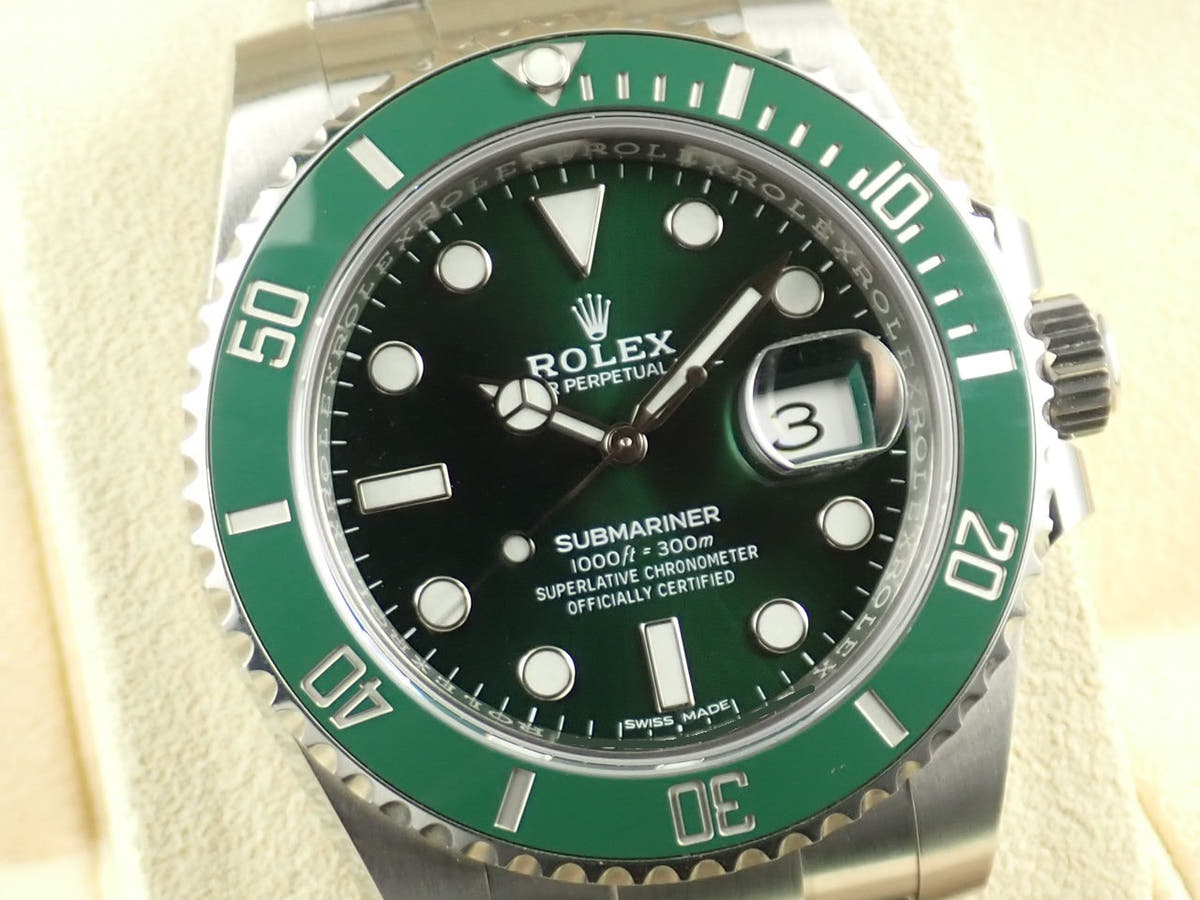 ロレックス サブマリーナー デイト Ref.116610LV グリーン文字盤 中古 53H0J753