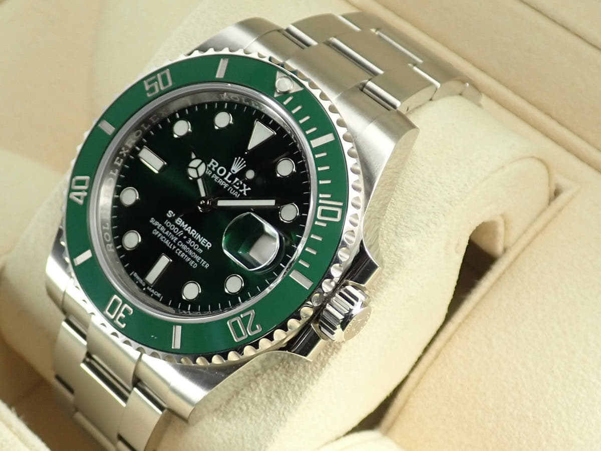 ロレックス サブマリーナー デイト Ref.116610LV グリーン文字盤 中古 53H0J753