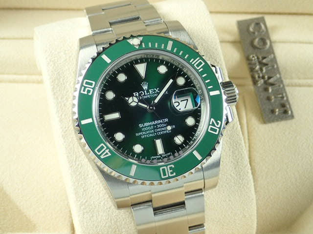 ロレックス サブマリーナー Ref.116610LV グリーン文字盤 未使用 submariner-182