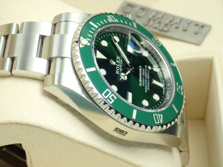 ロレックス サブマリーナー Ref.116610LV グリーン文字盤 未使用 submariner-182