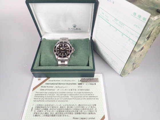 ロレックス サブマリーナー Ref.5513 ブラック文字盤 中古 submariner-18
