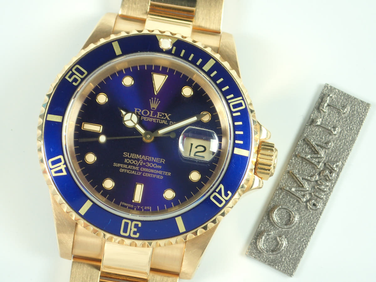 ロレックス サブマリーナー Ref.16618 ブルー文字盤 中古 submariner-193