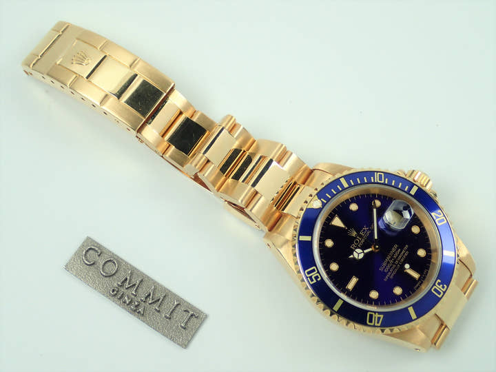 ロレックス サブマリーナー Ref.16618 ブルー文字盤 中古 submariner-193