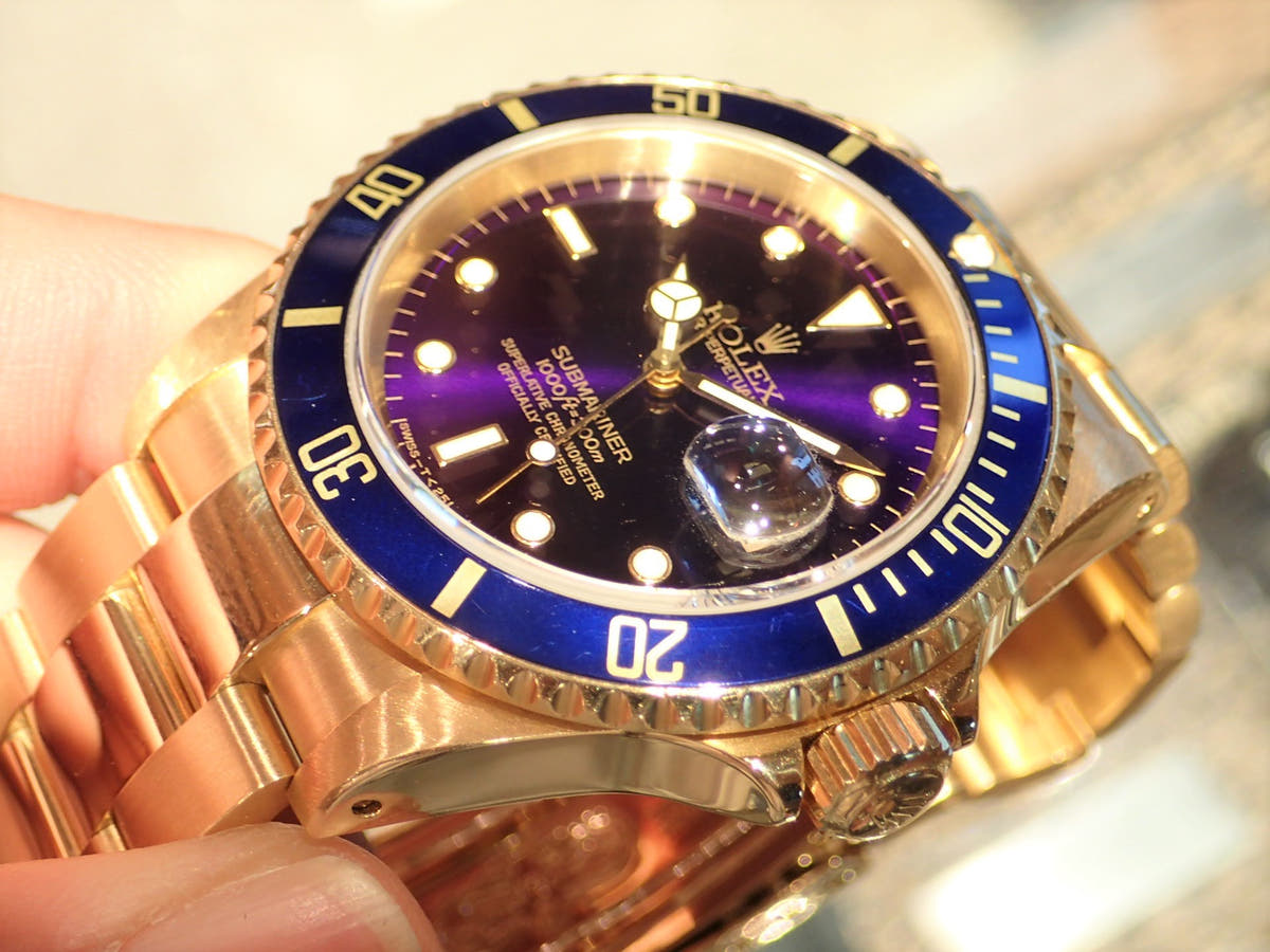 ロレックス サブマリーナー Ref.16618 ブルー文字盤 中古 submariner-193