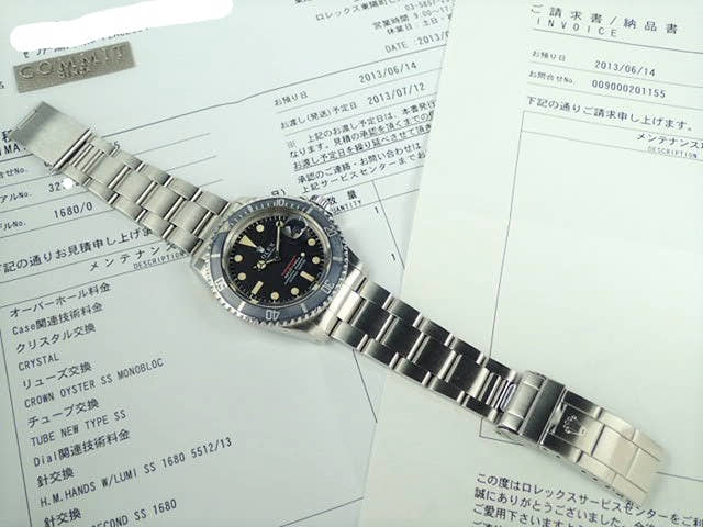 ロレックス サブマリーナー Ref.1680 ブラック文字盤 中古 submariner-194