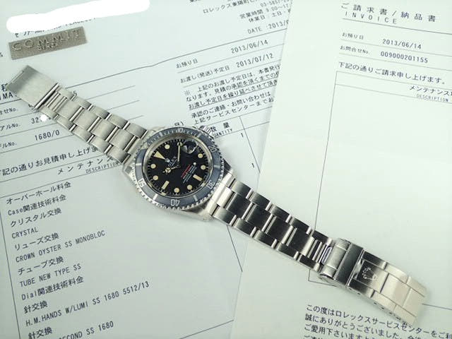 ロレックス サブマリーナー Ref.1680 ブラック文字盤 中古 submariner-194