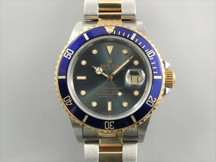 ロレックス サブマリーナー デイト Ref.16803 ステンレススチール/イエローゴールド ブルー文字盤