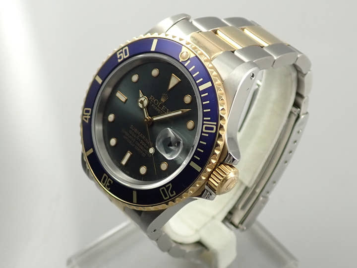 ロレックス サブマリーナー デイト Ref.16803 ステンレススチール/イエローゴールド ブルー文字盤