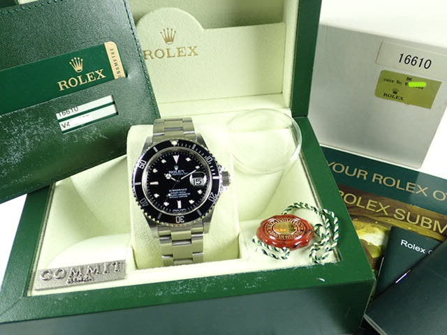 ロレックス サブマリーナー Ref.16610 ブラック文字盤 中古 submariner-203