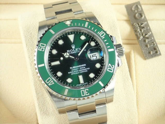 ロレックス サブマリーナー Ref.116610LV グリーン文字盤 中古 submariner-205