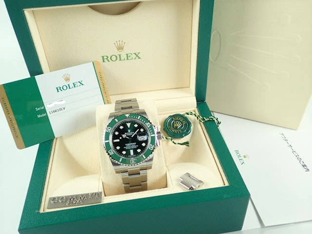 ロレックス サブマリーナー Ref.116610LV グリーン文字盤 中古 submariner-205