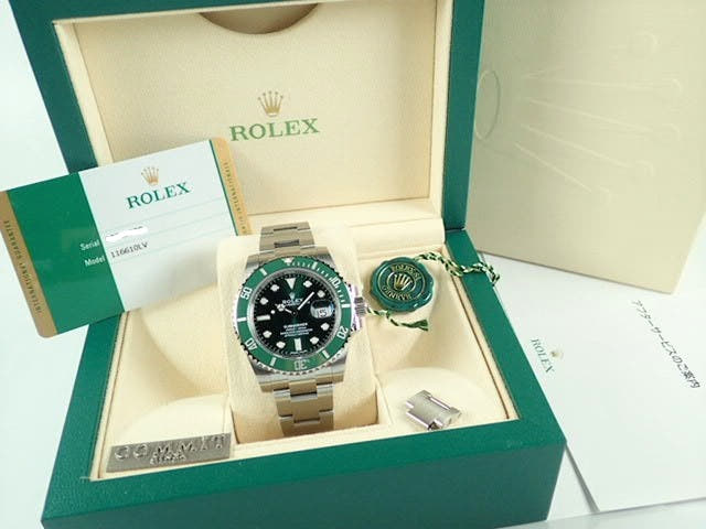 ロレックス サブマリーナー Ref.116610LV グリーン文字盤 中古 submariner-205