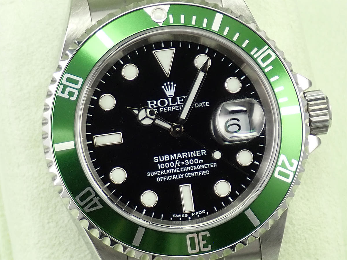 ロレックス サブマリーナー デイト Ref.16610LV ブラック文字盤 中古 AZ910779