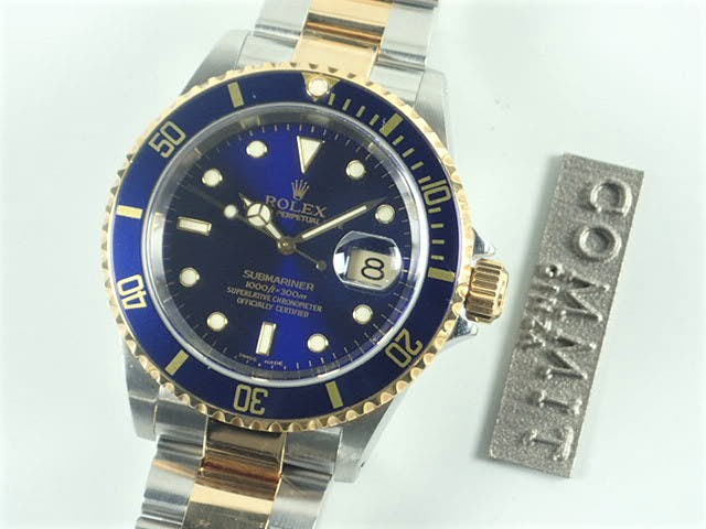 ロレックス サブマリーナー Ref.16613 ブルー文字盤 中古 submariner-226