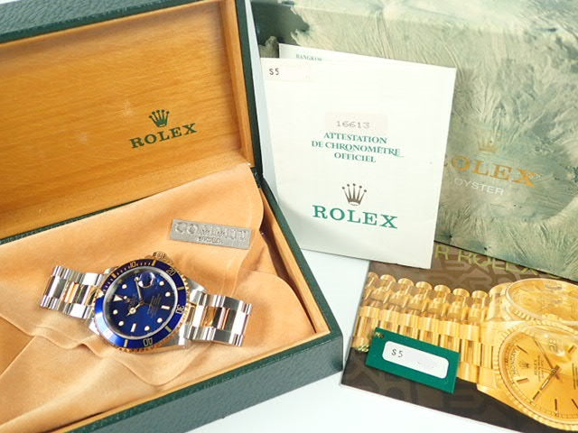 Rolex Submariner combination model blue sub S serial