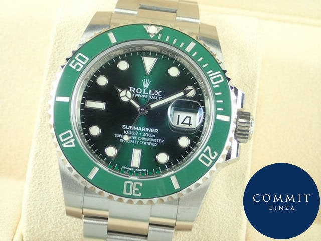 ロレックス サブマリーナー Ref.116610LV グリーン文字盤 美品 submariner-232