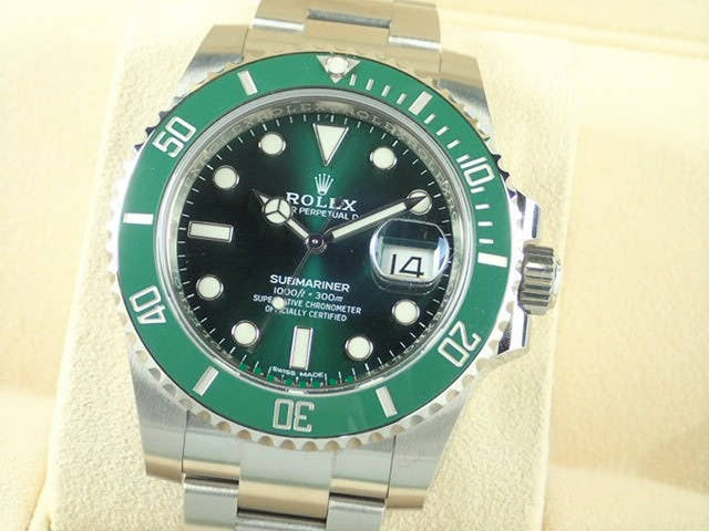 ロレックス サブマリーナー Ref.116610LV グリーン文字盤 美品 submariner-232