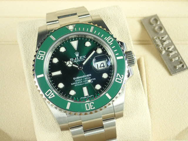 ロレックス サブマリーナー Ref.116610LV グリーン文字盤 美品 submariner-232
