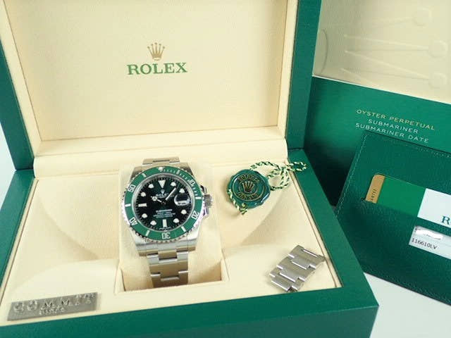 ロレックス サブマリーナー Ref.116610LV グリーン文字盤 美品 submariner-232