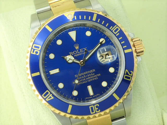 ロレックス サブマリーナー Ref.16613 ブルー文字盤 中古 submariner-239