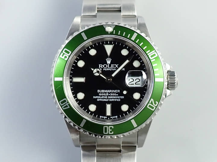 ロレックス サブマリーナー デイト Ref.16610LV ステンレススチール ブラック文字盤