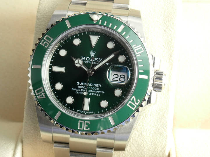 ロレックス サブマリーナー Ref.116610LV グリーン文字盤 美品 submariner-253
