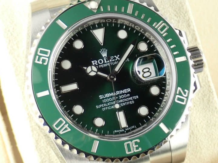 ロレックス サブマリーナー Ref.116610LV グリーン文字盤 美品 submariner-253