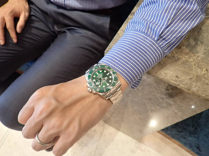 ロレックス サブマリーナー Ref.116610LV グリーン文字盤 美品 submariner-253