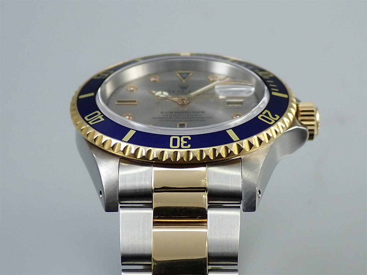 ロレックス サブマリーナー デイト Ref.16613SG グレー文字盤 中古 7H240801