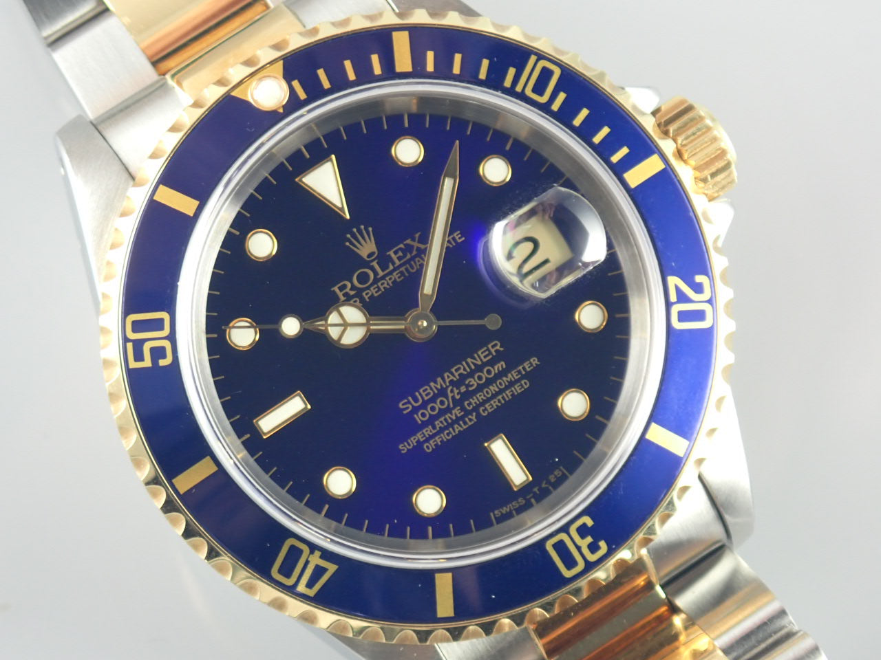 Rolex Submariner combination model blue sub X serial number