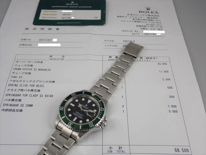 ロレックス サブマリーナー Ref.16610LV ブラック文字盤 中古 submariner-271