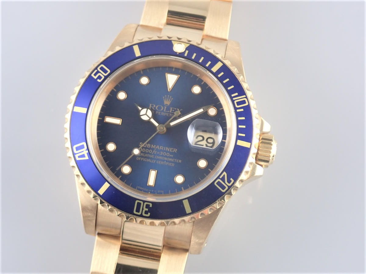 ロレックス サブマリーナー Ref.16618 ブルー文字盤 中古 submariner-277