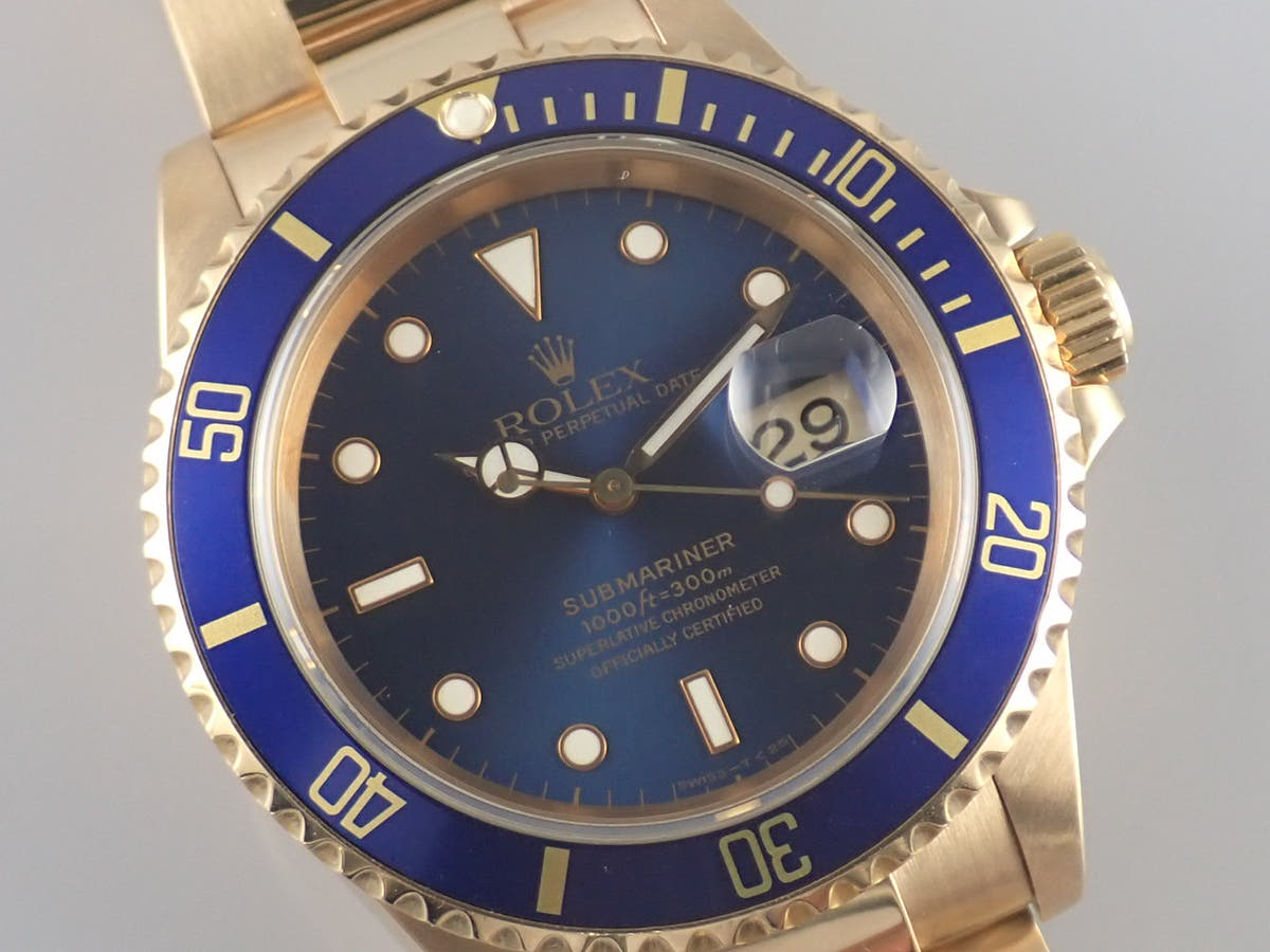 ロレックス サブマリーナー Ref.16618 ブルー文字盤 中古 submariner-277
