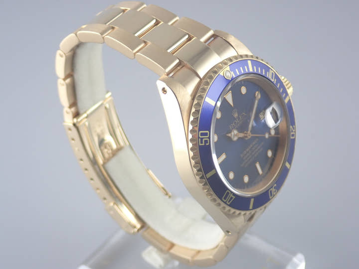 ロレックス サブマリーナー Ref.16618 ブルー文字盤 中古 submariner-277